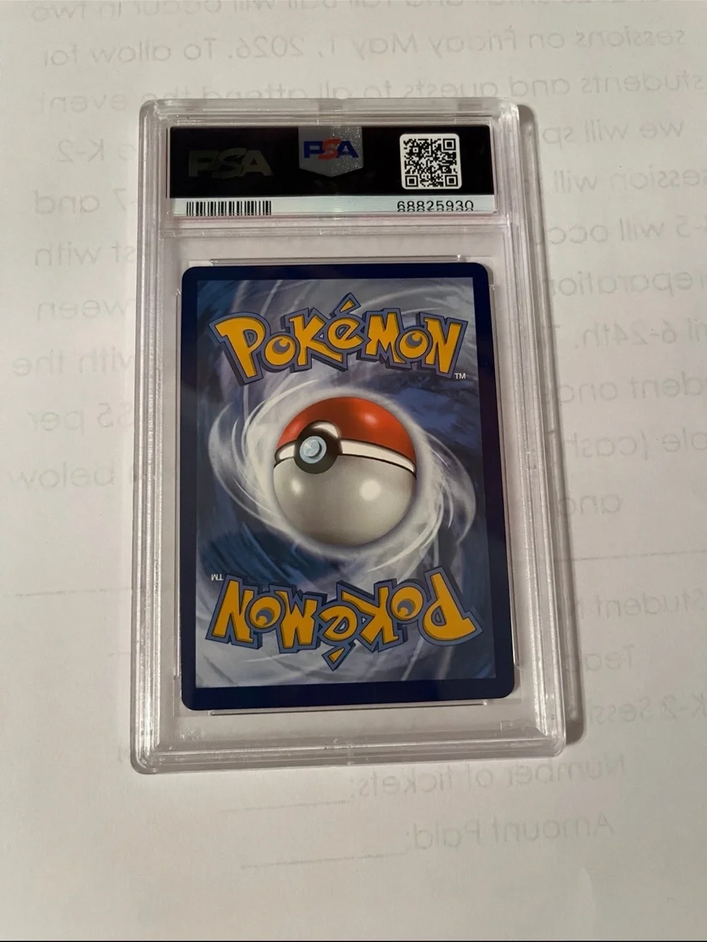 Graded Mewtwo VSTAR Holographic Trading Card - Gold/Purple
